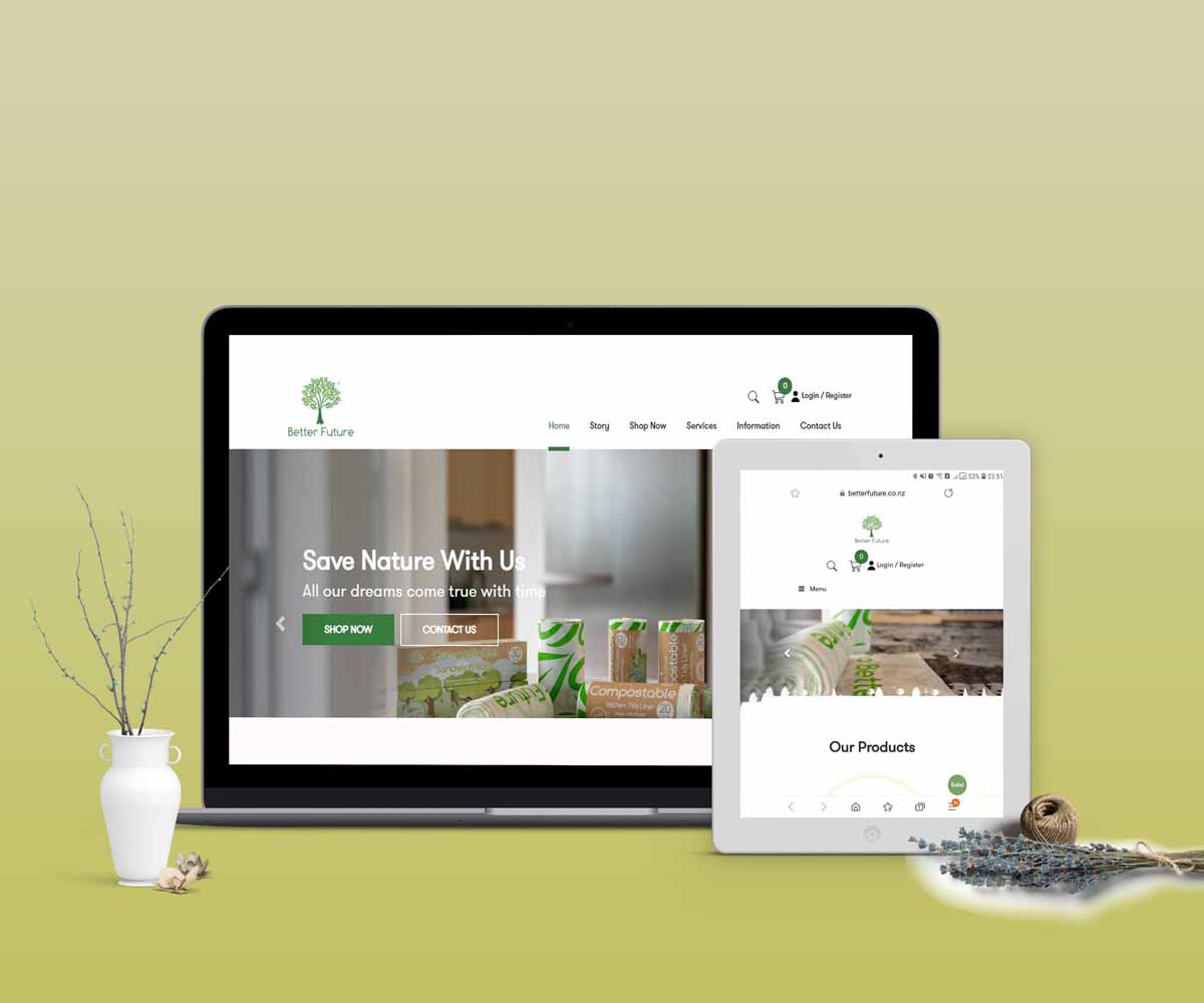 Custom Ecommerce Website Design Example