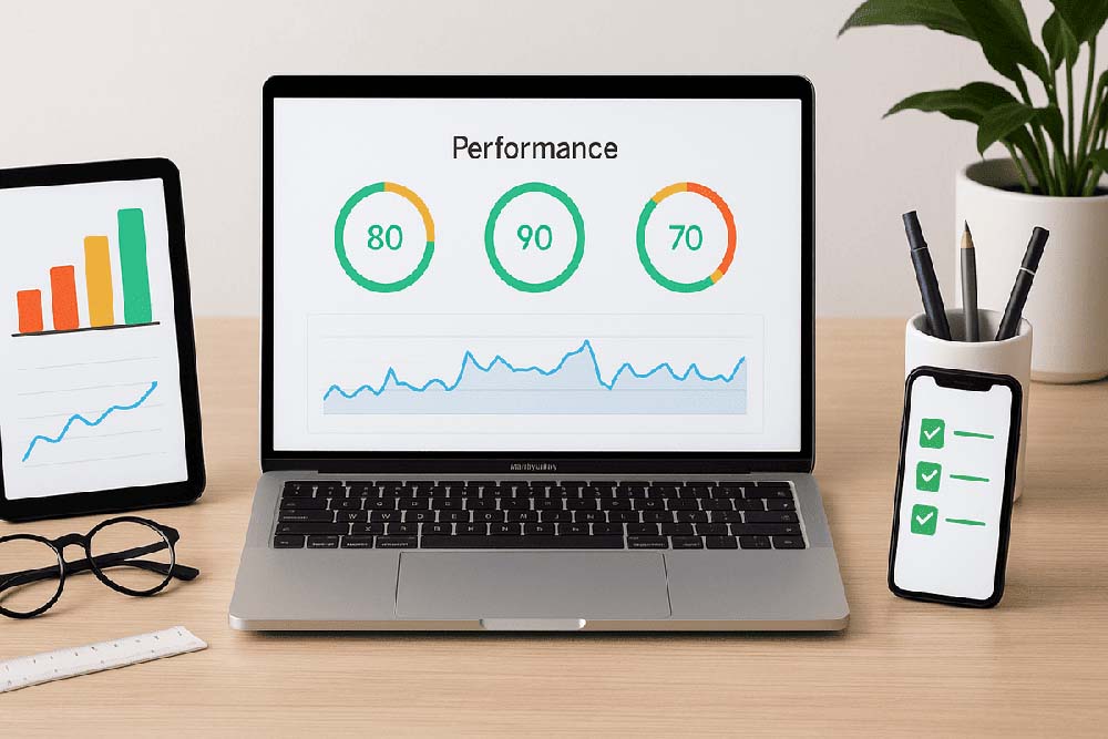 Website Core Web Vitals performance metrics