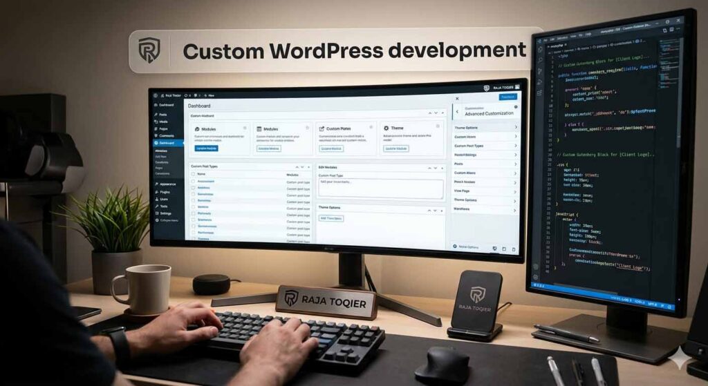 Custom WordPress development workflow for scalable website growth