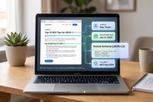 Schema markup example for website