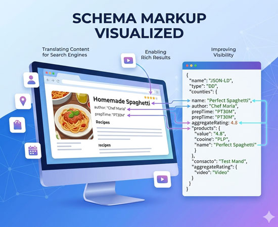 Structured data strategy for improved search visibility