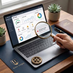 Website SEO analysis dashboard