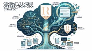 Generative Engine Optimization (GEO) strategy for AI search visibility.