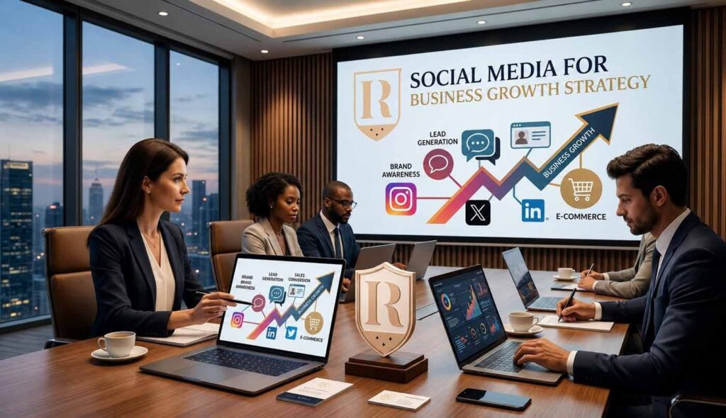 Social media for business growth strategy