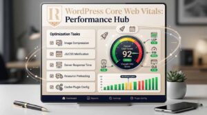 WordPress Core Web Vitals optimization dashboard