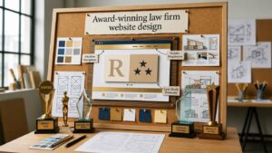 Award-winning law firm website design showcasing professional attorney bios and clear calls to action