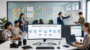 Custom web application development process from planning to launch